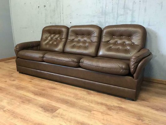 Mid Century Leather 3 Seater Sofa Mid Century Leather 3 Seater Sofa