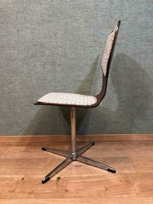 Chaises De Salle A Manger En Metal Et Bois 1960s Set De 6 En