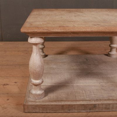 Small Vintage English Bleached Oak Side Table 1920s For Sale At