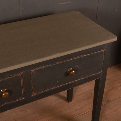 Antique English Pine 3 Drawer Side Table 1820s For Sale At Pamono