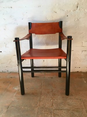 Italian Modern Beech And Leather Desk Chair From Ibisco 1970s For Leather Desk Chair From Ibisco 1970s