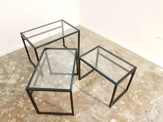 Vittsjo Tables Gigognes Lot De 2 Blanc Verre 90x50 Cm Ikea