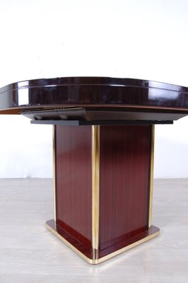 Italian Modern Br And Mahogany Dining Table Italian Modern Br And Mahogany Dining Table