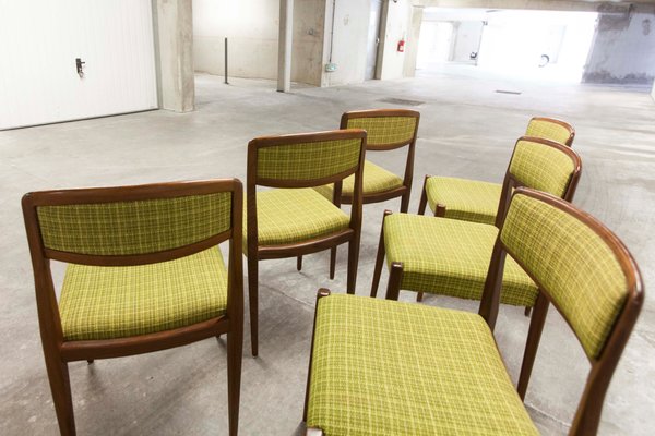 Scandinavian Modern Teak Dining Chairs 1960s Set Of 6
