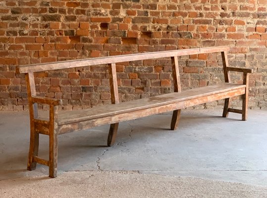 Antique French Oak Benches Set Of 2 For Sale At Pamono