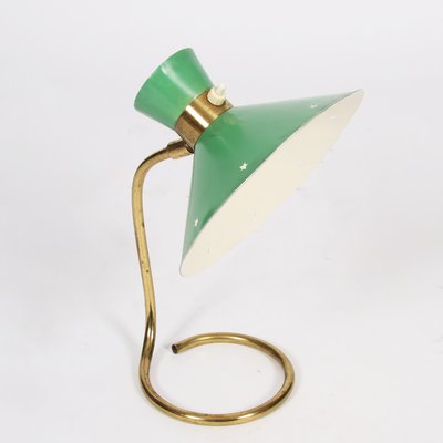 small green table lamp