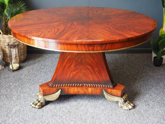 Vintage Mahogany Extendable Dining, Mahogany Round Dining Table With Leaves