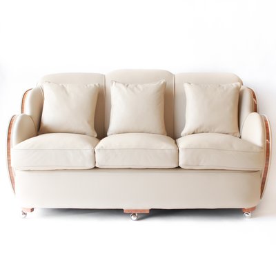 Art Deco Suede Sofa By Harry Lou Epstein 1930s For Sale At Pamono