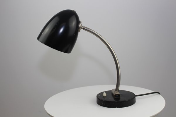 Cast Iron Table Lamp 1930s, Black Iron Lamp