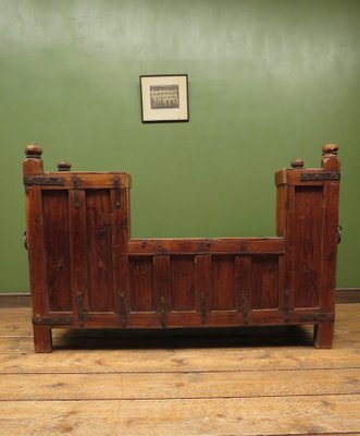 Antique Rustic Rosewood And Teak Bench For Sale At Pamono