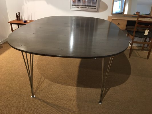 Table Et Chaises De Salle A Manger En Acier Et Wenge De Fritz