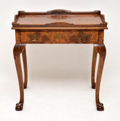Antique Burr Walnut Tray Top Side Table For At Pamono Antique Burr Walnut Tray Top Side Table