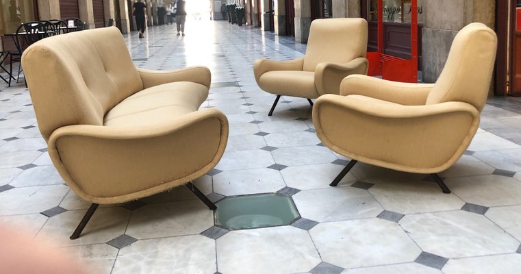 Italian Modern Living Room Set By Marco Zo For Arflex 1950s