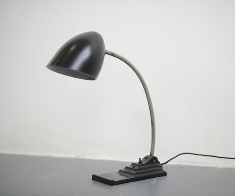 Bakelite and Cast Iron Art Deco Table Lamp from Erpe, 1930s Bakelite and Cast Iron Art Deco Table Lamp from Erpe, 1930s
