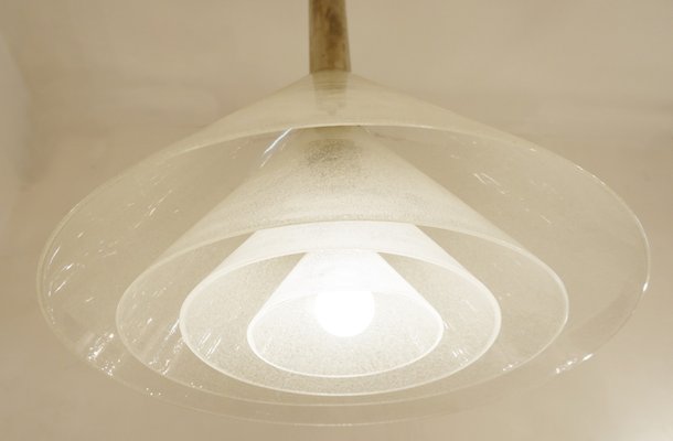 Italian Glass Ceiling Lamp By Carlo Nason For Mazzega 1960s For