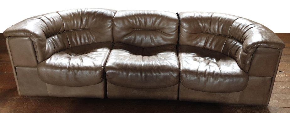 Leather Modular Sofa Set From De Sede 1960s