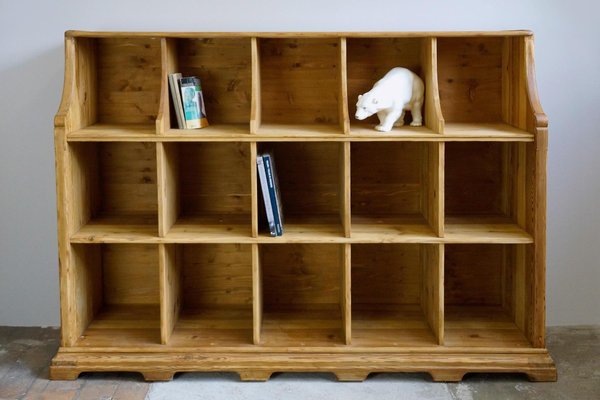 Art Deco German Wooden Shelving Unit, How To Make A Shelving Unit Out Of Wood
