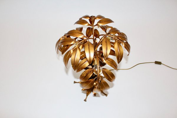 gold palm tree table lamp