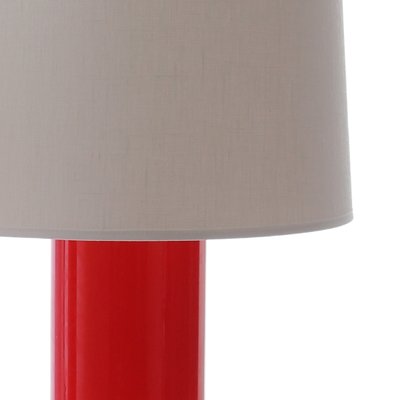 red base table lamps
