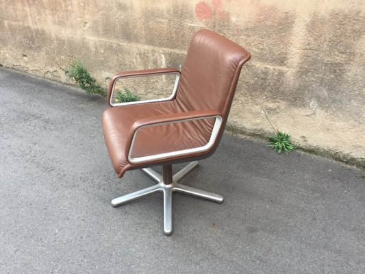 Mid Century German Aluminum And Fiberglass Delta 2000 Desk Chair