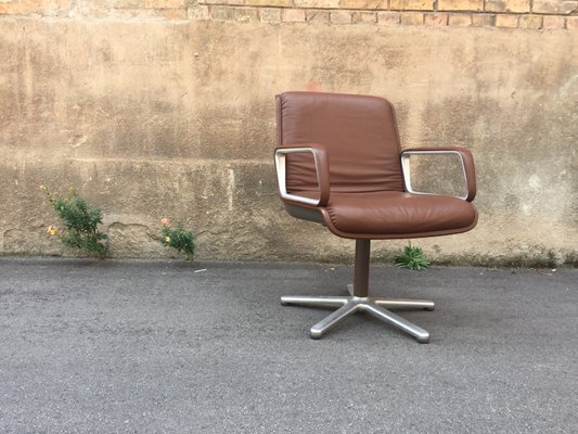 Mid Century German Aluminum And Fiberglass Delta 2000 Desk Chair
