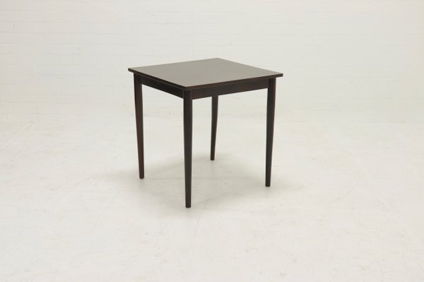 Mid Century Square Veneer And Walnut Dining Table 1960s