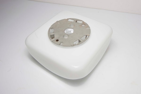 Vintage Opaline Glass Square Ceiling Lamp 1930s For Sale At Pamono