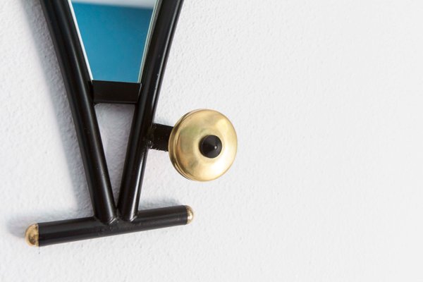 turquoise coat rack