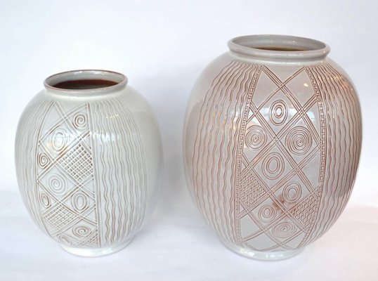 Vintage Ceramic Vases by for Sphinx, 1950s, Set of 2 for sale at Pamono