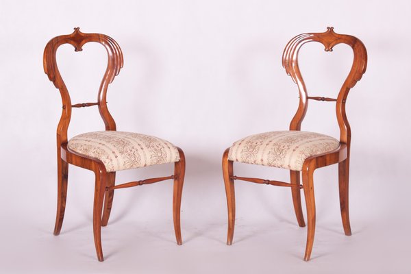 Antique Biedermeier Walnut Dining Chairs Set Of 2 For At Pamono Antique Biedermeier Walnut Dining