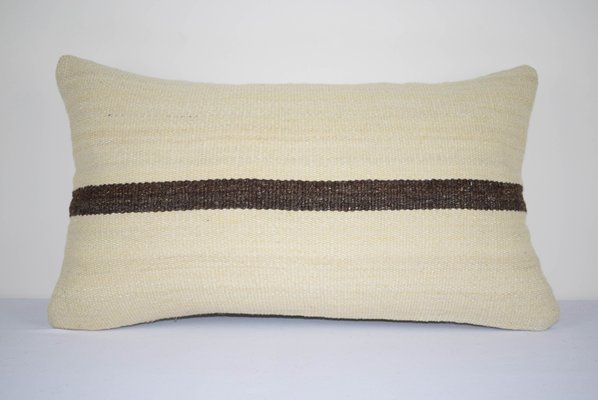 Handmade Striped Lumbar Pillow Cover From Vintage Pillow Store