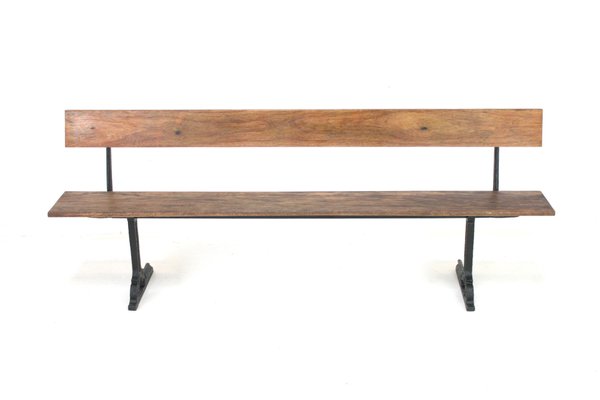 Vintage Long Wooden Bench For Sale At Pamono