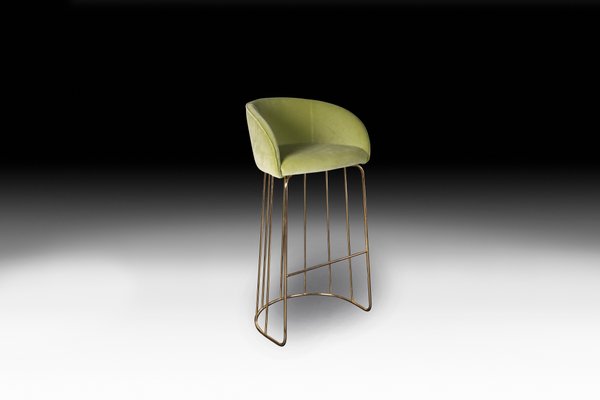 Light green shop bar stools