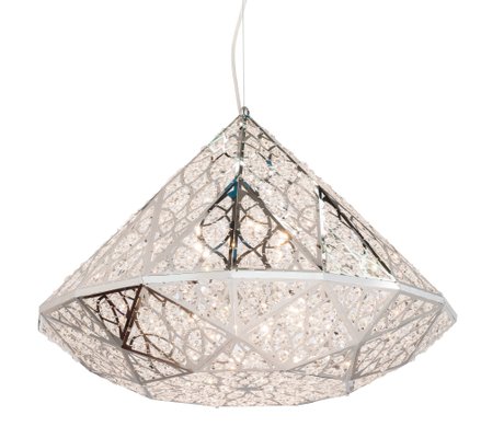 Large Diamond Suspension Lamp from VGnewtrend for sale at Pamono