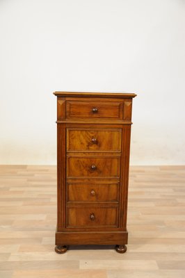 Vintage French Walnut Bedside Drawers For Sale At Pamono
