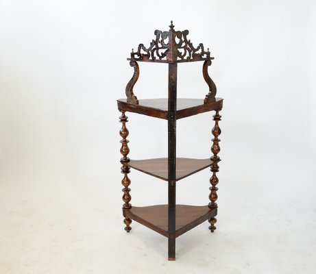 Antique 4 Tier Corner Stand For At Pamono - Wooden Corner Stand Antique 4 Tier Corner Stand For At Pamono - Wooden Corner Stand