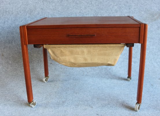 Danish Teak Sewing Table 1960s For Sale At Pamono