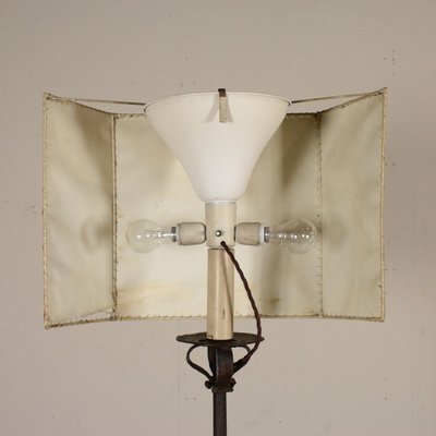 Antique Italian Wrought Iron Floor Lamp