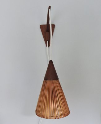 Danish Modern Teak Wall Mount Swing Arm Lamps 1960s Set Of 2 For Danish Modern Teak Wall Mount Swing Arm