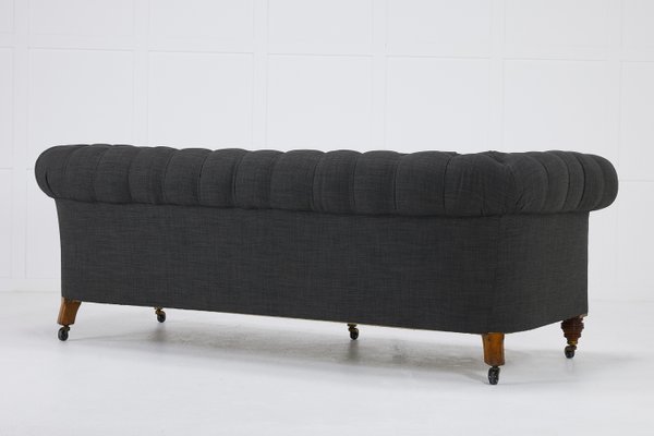 Antique English Chesterfield Style Sofa Antique English Chesterfield Style Sofa