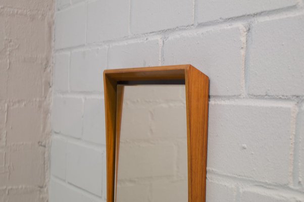 Mid Century Scandinavian Modern Wooden Wall Mirror 1960s For Sale At Pamono