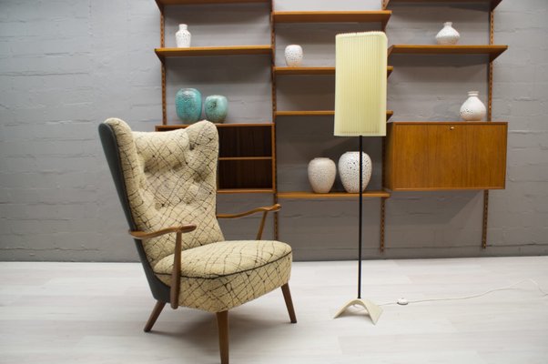 pleated floor lamp
