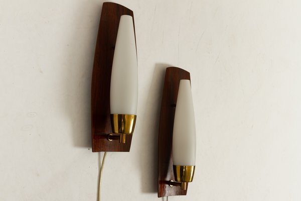 teak wall lamp