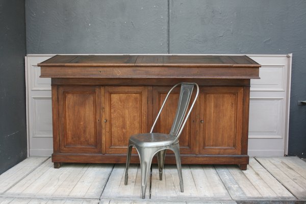 Large Antique French Oak Standing Desk For Sale At Pamono