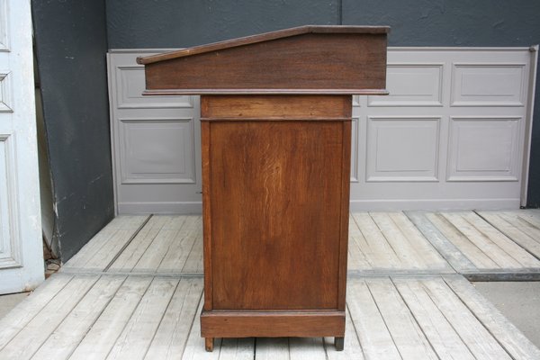 Large Antique French Oak Standing Desk For Sale At Pamono