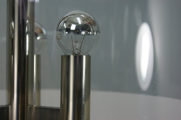 mid century chrome lamp
