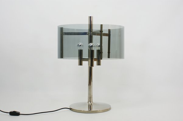 mid century lucite lamp
