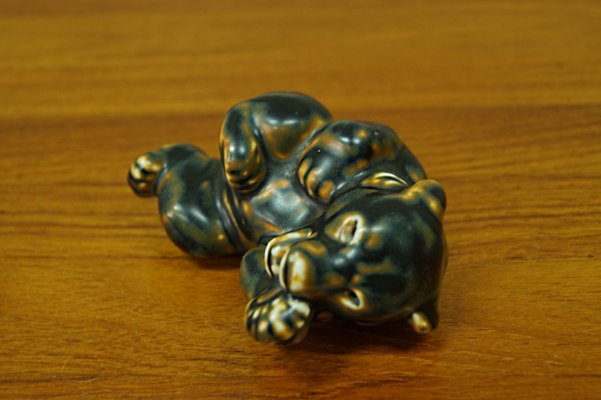 Vintage Porcelain Bear Paperweight By Knud Kyhn For Royal Copenhagen 1960s For Sale At Pamono