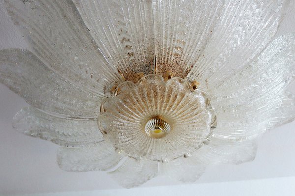 Vintage Murano Glass Ceiling Lamp 1970s