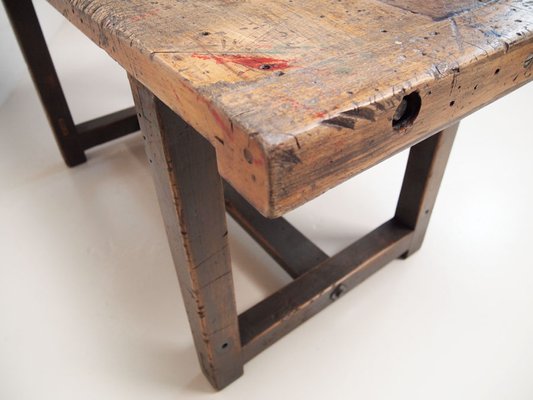 Industrial Workbench Or Dining Table 1950s For Sale At Pamono